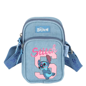 Mini Bolsa Shoulder Bag Jeans Stitch Love Azul