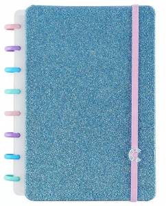 Caderno Inteligente A5 80 Folhas Glitter Ocean Blue Cia521312