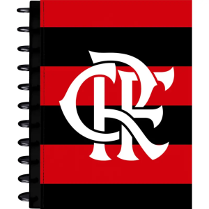 Caderno De Discos Universitário Flamengo 10 matérias Kitdisc