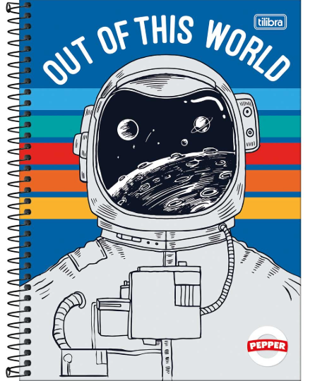 Agenda Anual Tilibra Pepper Masculina Espiral M4 2026 Sortido