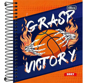 Agenda Anual Tilibra Pepper Masculina Espiral M4 2027 Sortido
