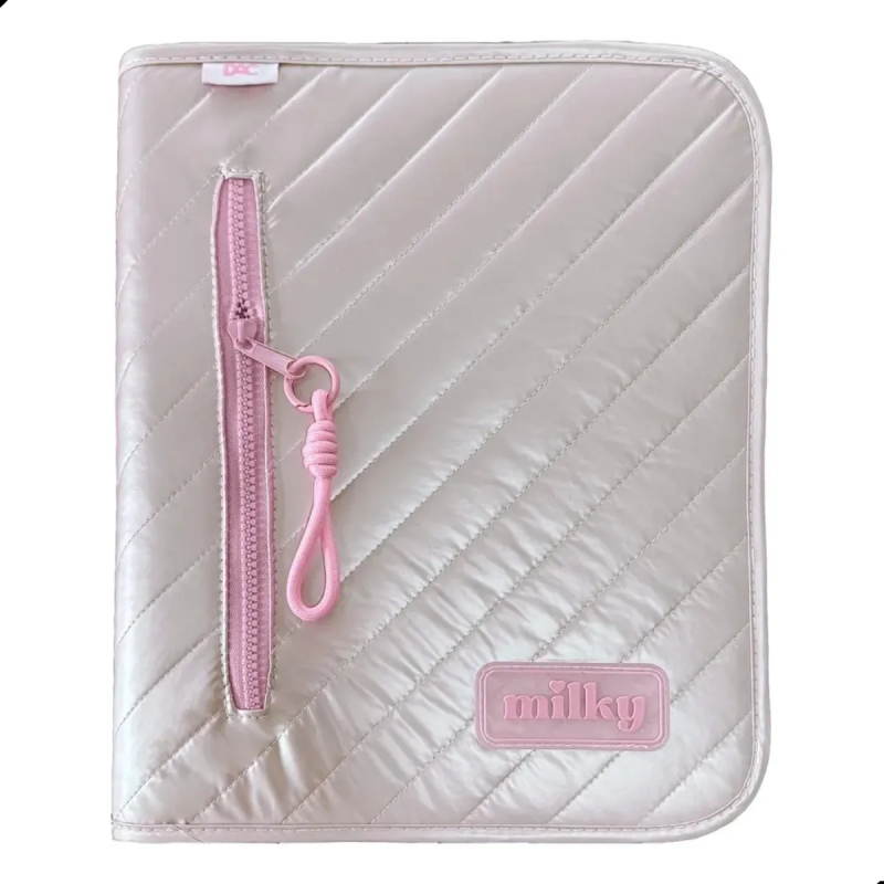 Fichário Dac Milky 5523 Zíper + 10 Divisórias + 48 Folhas