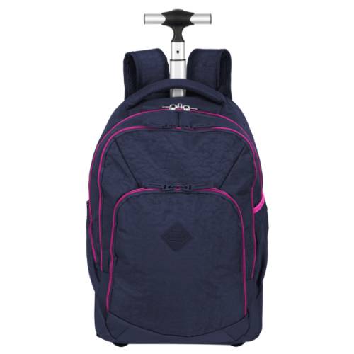 Mochila Carrinho Sestini Rolling Crinkle Azul Neon 2 Rodas 75710-25