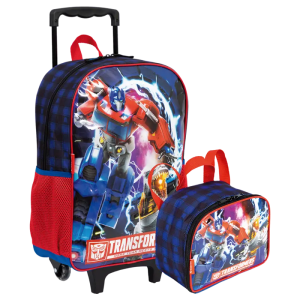 Mochila Rodinha Lancheira Sestini Transformers Optimus 66226-00