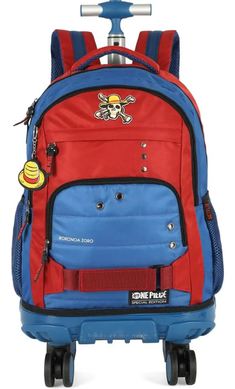Mochila Carrinho Luxcel One Piece Vermelho Mc49812op