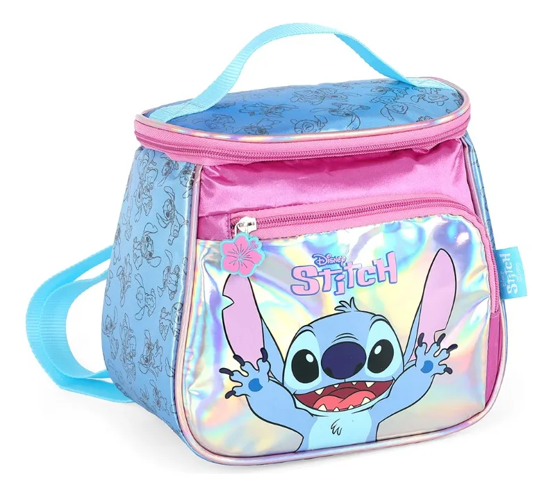 Lancheira Feminina Térmica Stitch Roxa Luxcel La42413sc