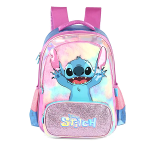 Mochila Escolar Stitch Cor Roxo Feminina Is42411sc