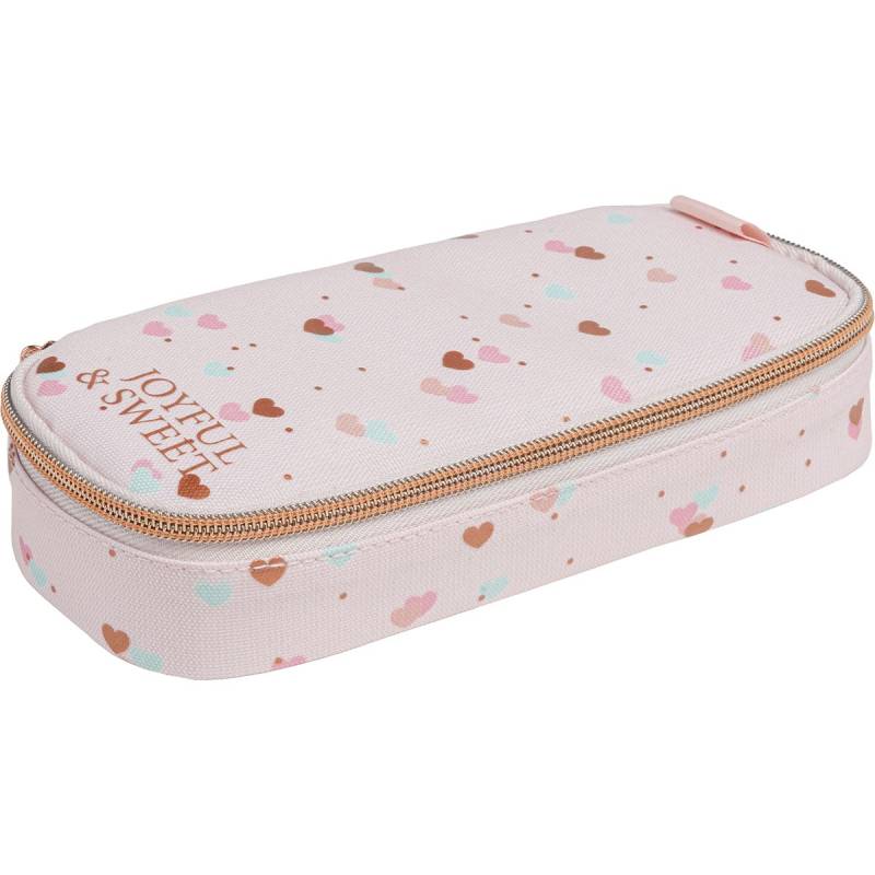 Estojo Tilibra Academie Mini Box 1 Fecho Coração Metalizado