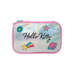 Estojo Feminino Hello Kitty Metalic Box 1 Fecho Xeryus 15416