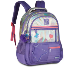 Mochila Clio Rebecca Bonbon Prata Rb2701 ROXA