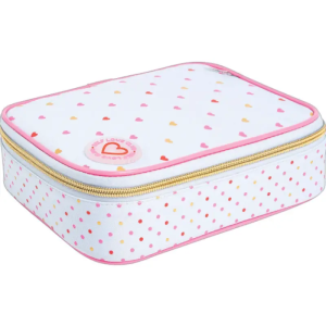 Estojo Box Académie Coração Metalizado Azul