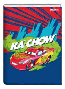 Caderno Capa Dura Brochurão Carros 80F Jandaia Sortido
