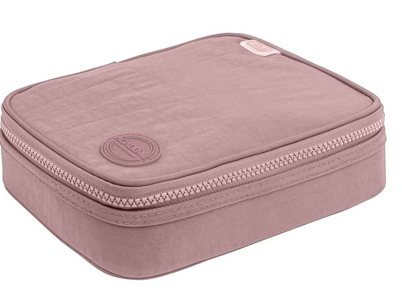 Estojo Tilibra Academie Box 1 Fecho Rosê Metalizado