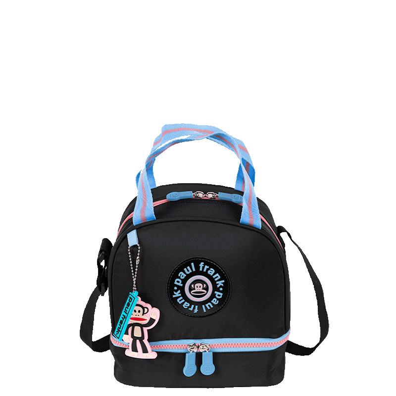 Lancheira Sestini Térmica Paul Frank Preto e Rosa 76299-01