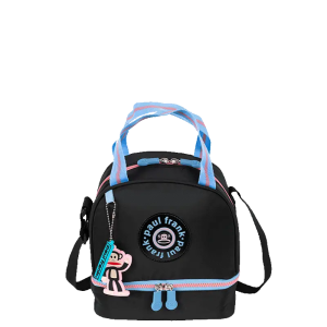 Lancheira Sestini Térmica Paul Frank Preto e Rosa 76299-01