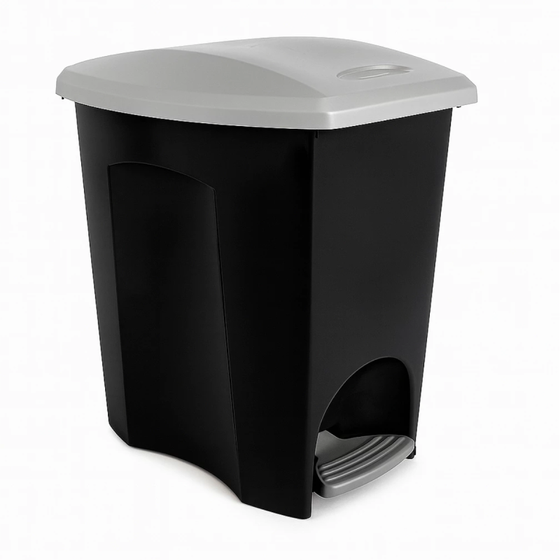Lixeira 14 litros com Pedal Ecoblack- Plasútil 3495