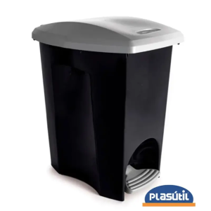 Lixeira 7 litros com Pedal Ecoblack - qualidade Plasútil 3494