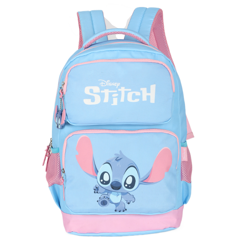 Mochila Costas Stitch Escolar Azul Ms50041sc