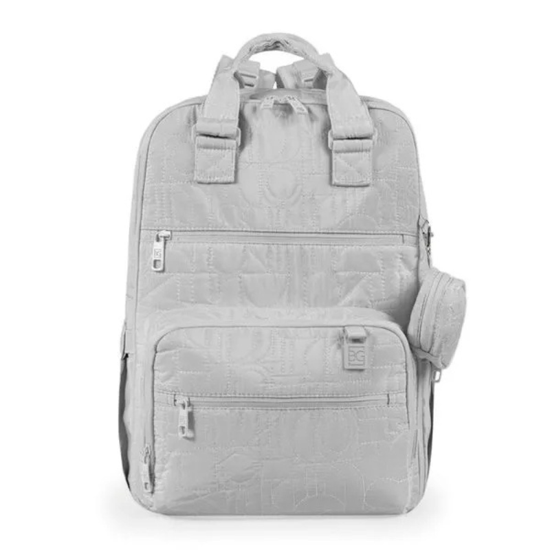 Mochila Maternidade Pippa Bagaggio Cinza Claro