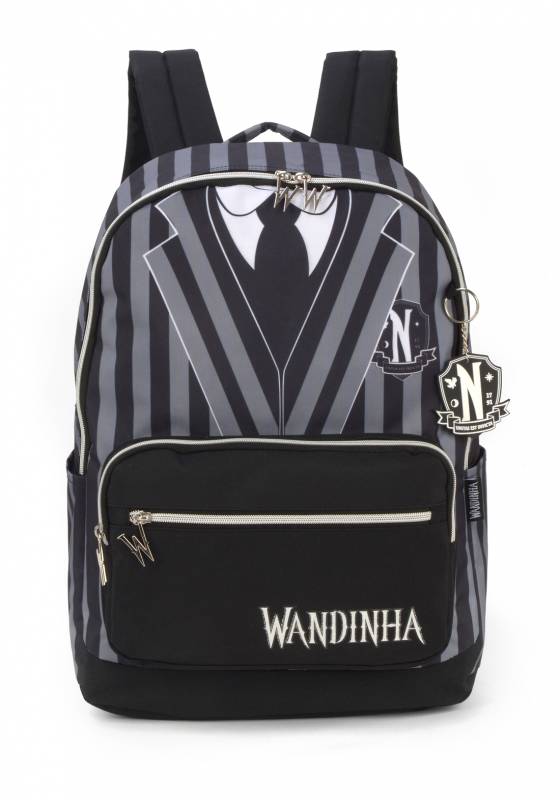 Mochila Luxcel Wandinha Preta Ms47263