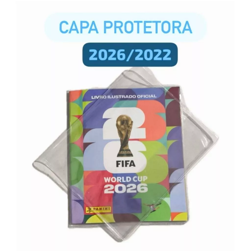 Capa Plástica Protetora para Álbum da Copa do Mundo Brochura