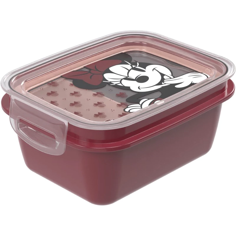 Pote Marmita Minnie com compartimento e Travas Laterais Minnie - 850 ml