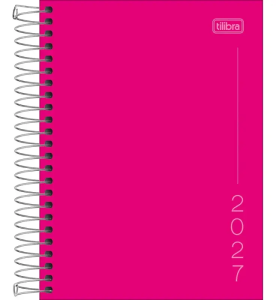 Agenda Anual Tilibra Pepper Rosa Espiral M4 2027