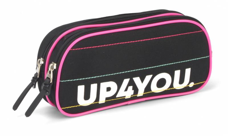 Estojo Luxcel Up4you 2 Fechos Preta Et40762up