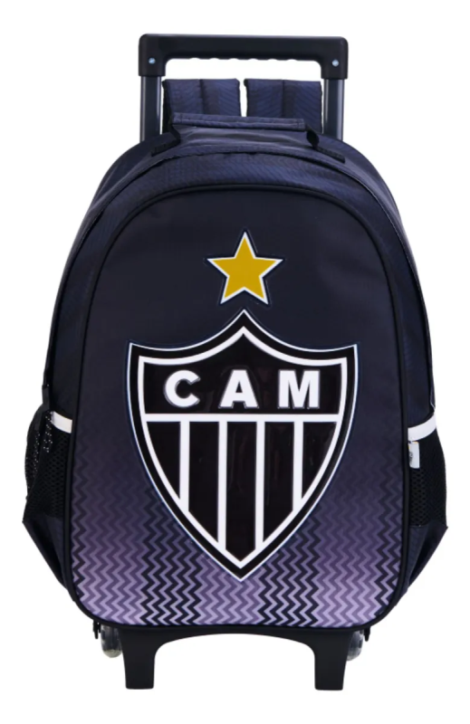 Mochila De Rodinhas Masculina Atletico R Preta Xeryus 16578