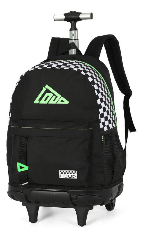 Mochila Carrinho Luxcel Loud Verde MC50242LD