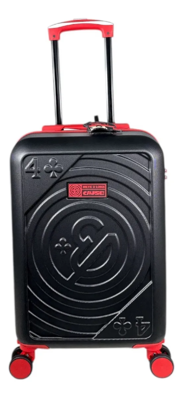 Mala Pequena Bordo Enaldinho Preta Luxcel  MF10538UP