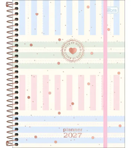 Agenda Planner Tilibra Soho Espiral Md M7 2027 Sortido