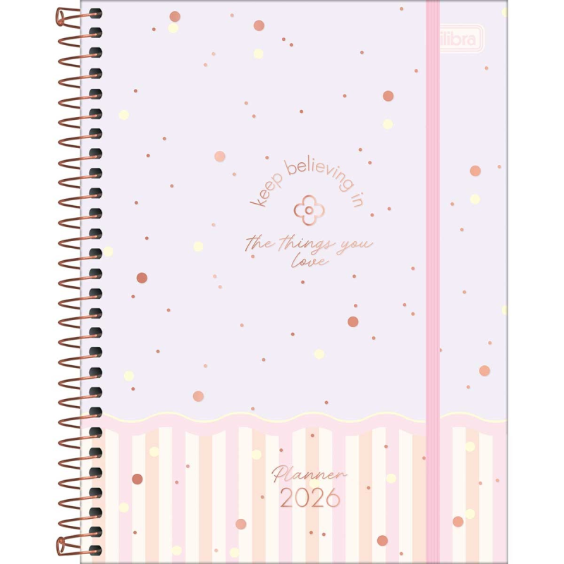 Agenda Anual Tilibra Planner Soho Espiral Md M7 2026
