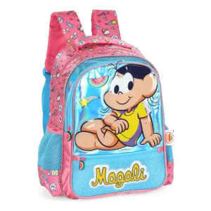 Mochila Feminina Turma Da Mônica Azul Luxcel Is42491mn