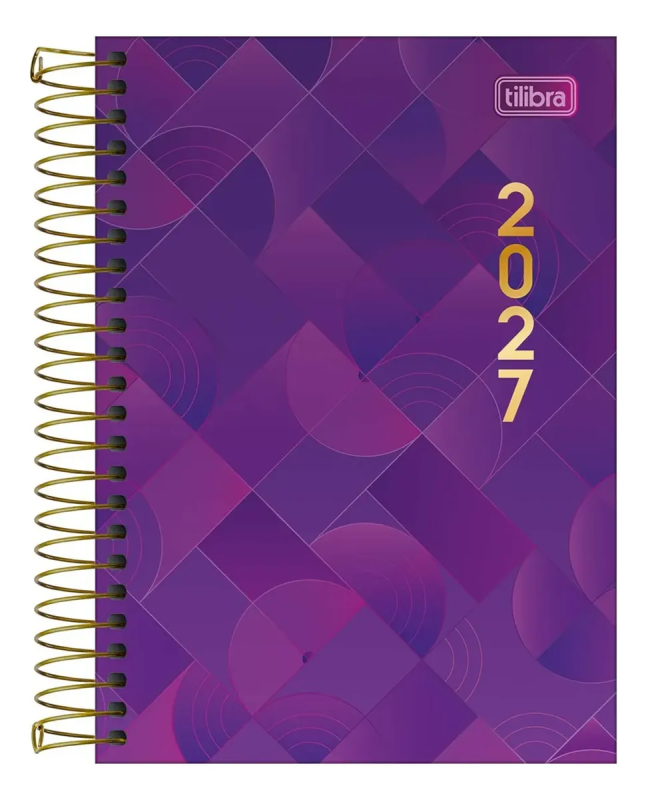 Agenda Anual Tilibra Spot Feminina Pequena Espiral M5 2027 Sortida