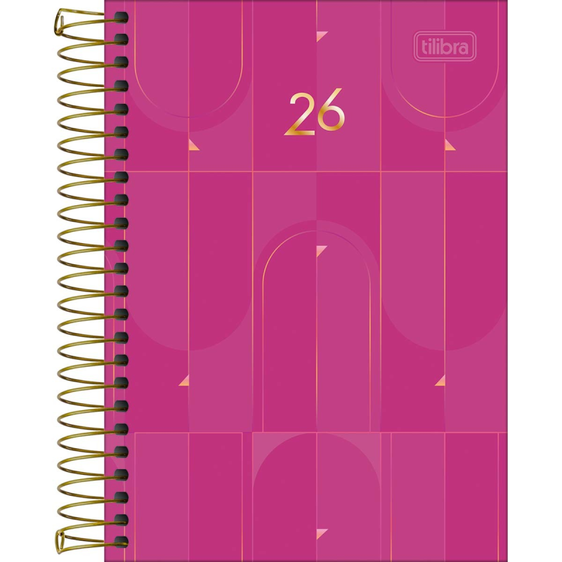 Agenda Anual Tilibra Spot Feminina Pequena Espiral M5 2026 Sortida