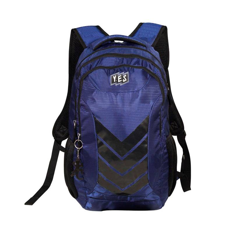 Mochila Yes 3 Compartimentos Azul Mc1810