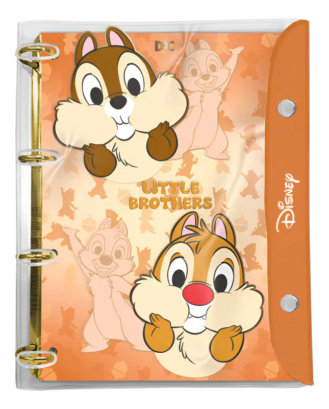 Fichário Dac Tico E Teco 5581 Universitário Botão + Divisórias