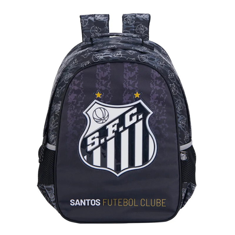 Mochila Masculina Santos Preta R Escolar Xeryus 16612