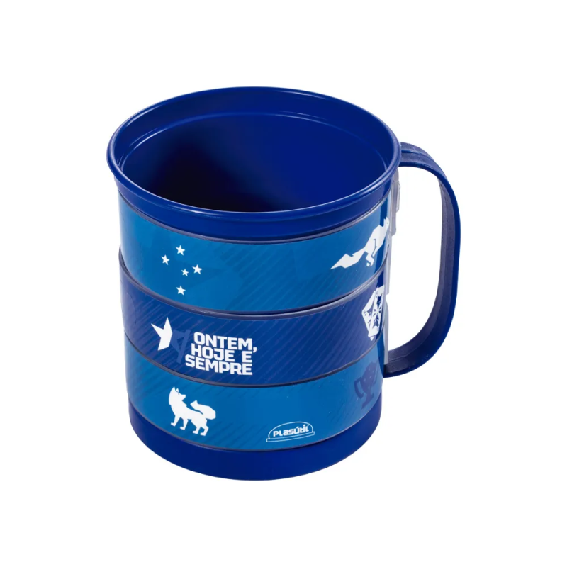 Caneca Cruzeiro Plástica C/Alça Cruzeiro 360Ml 14778 Plasútil