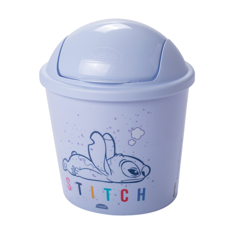 Lixeira Stitch Com Tampa Plasutil 2,6L 17901