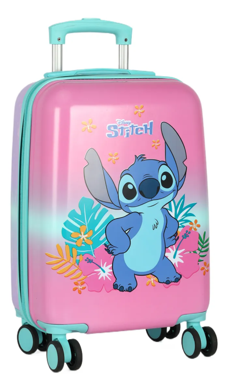 Mala Bordo Infantil Viagem Stitch Rose Luxcel Mf10535sc