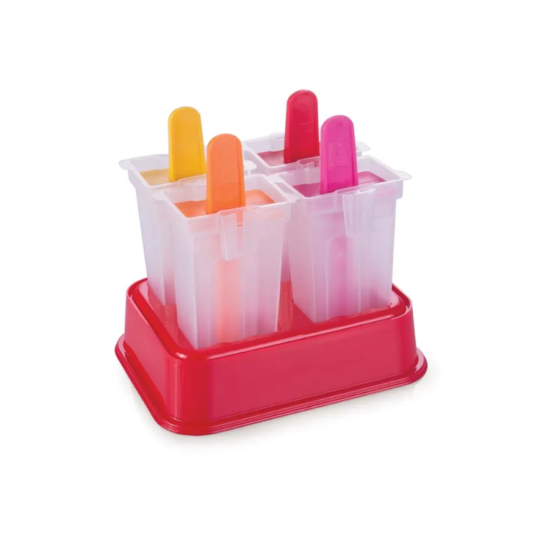 Forma p/ Picolé c/ Recheio Paleta Faz 4 Paletas 14cm Plasutil