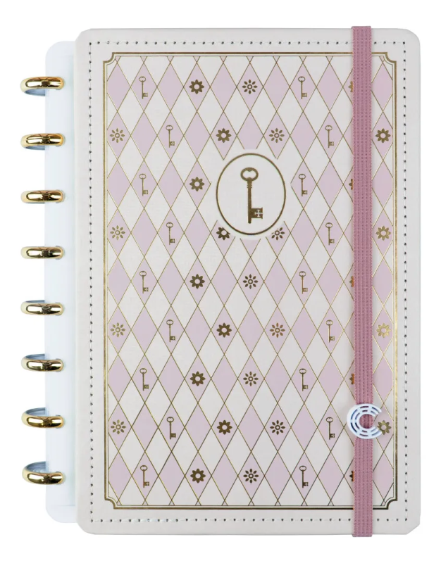 Caderno Inteligente A5 80F Isabela Akkari Rose Key Cia52366