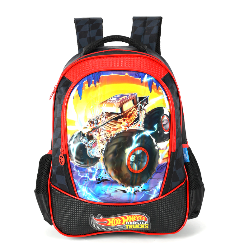 Mochila Escolar Hot Wheels Preto Is42611hw