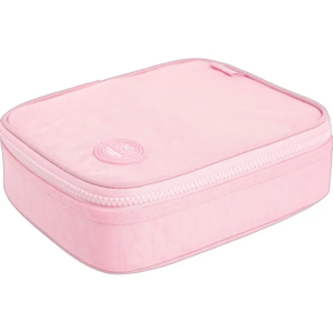 Estojo Box Tilibra Happy 1 Fecho Rosa