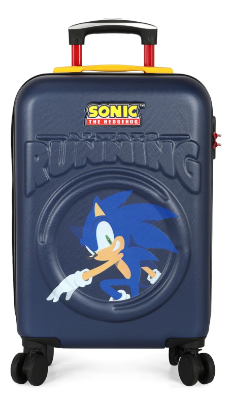 Mala Viagem Pequena Bordo Sonic Azul Luxcel MF10542SO