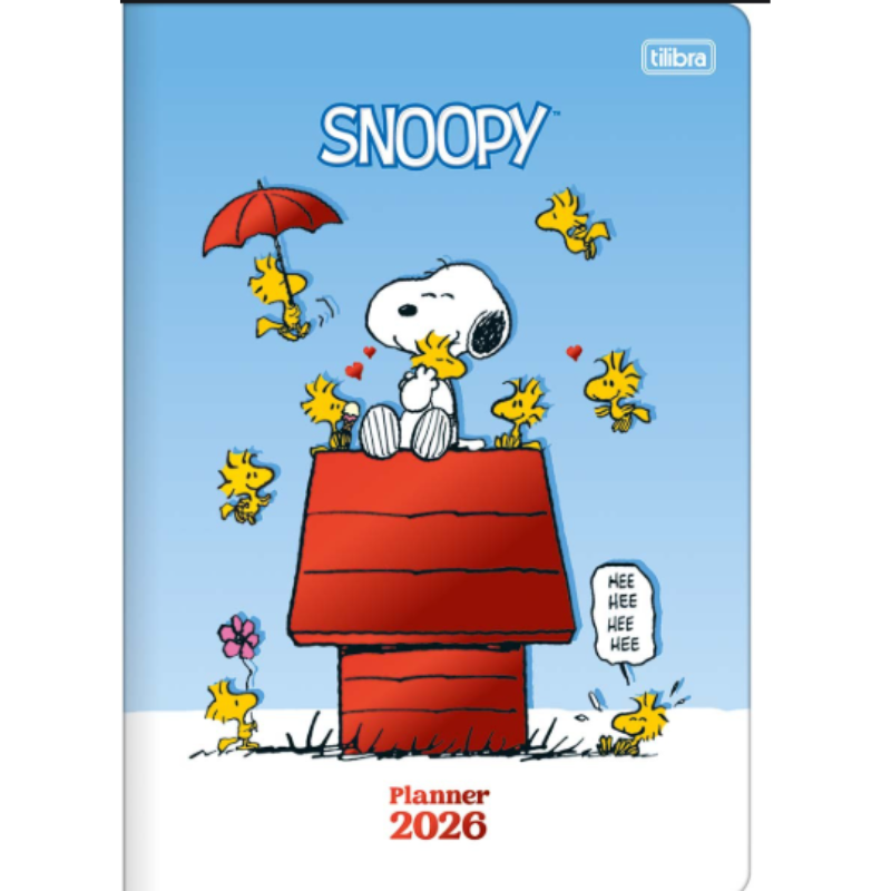 Agenda Anual Tilibra Planner Snoopy Grampeado M7 2026 Sortido