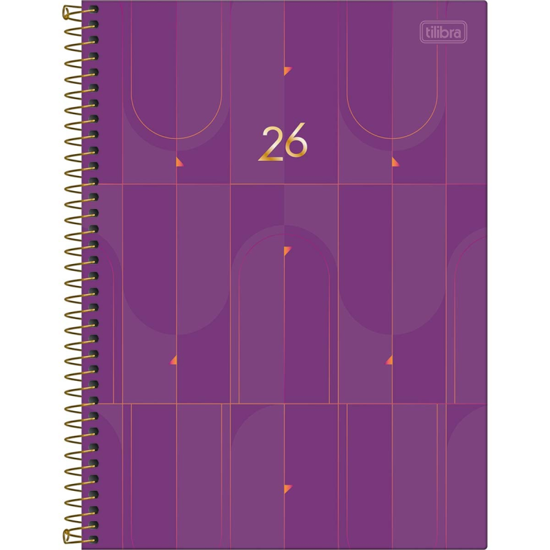 Agenda Anual Tilibra Spot Feminina Grande Espiral M9 2026 Sortido