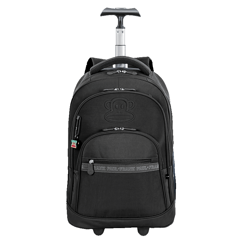 Mochila Carrinho Sestini Paul Frank T03 Preto 2  Mega Rodas 76042-04